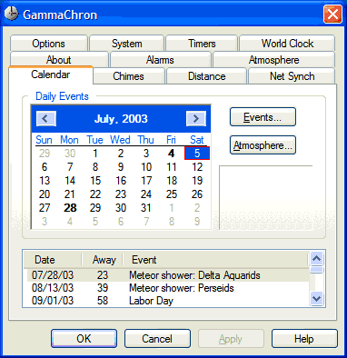 GammaChron Screenshot